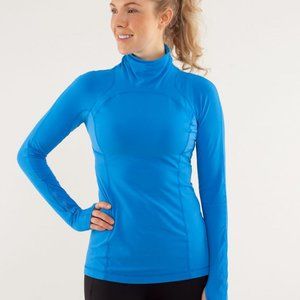 LULULEMON Run Speedy Blue Turtleneck Sz 8